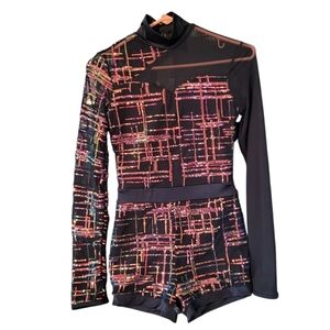 Weissman "Don't Stop Me Now" one piece dance costume - SA.      M95